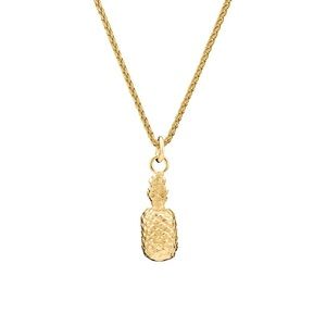 NEW Anthropologie gold pineapple necklace women’s OS dainty tropical
